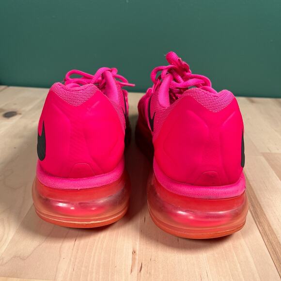Nike Air Max 2015 Women’s Size 8 Triple Hot Pink Athletic Running Shoes Swoosh - Picture 2 of 8